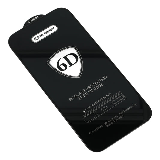 OEM skærmbeskytter til Samsung Galaxy S26 Plus S947, hærdet glas, fuld lim, 6D, sort