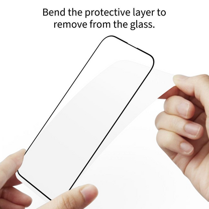 Tech-Protect FIT+ Screen Protector for Motorola Moto G77 / G67, Tempered Glass, Full Glue, Set of 2 pieces, 2.5D, Black