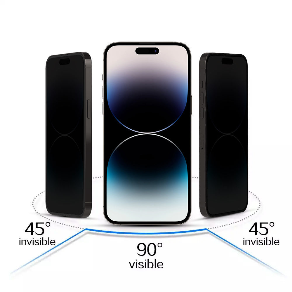 Privacy-skærmbeskyttelse OEM til Apple iPhone 17, hærdet glas, fuld lim