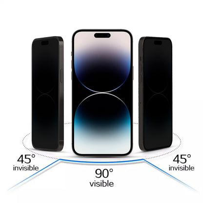 Privacy-skærmbeskyttelse OEM til Apple iPhone 17, hærdet glas, fuld lim