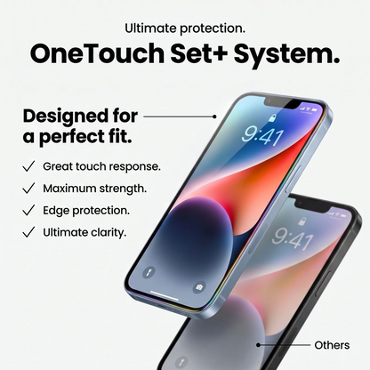 Tech-Protect OneTouch Skærmbeskytter til Apple iPhone 18 Pro Max / 17 Pro Max, Hærdet Glas, Fuld Lim, Sæt med 2 stk., Transparent
