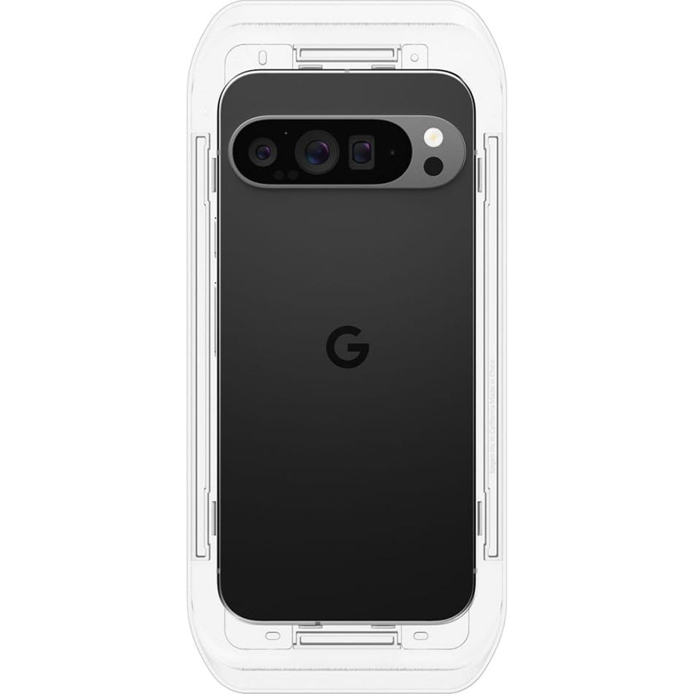 Beskyttelsesfilm til skærm Spigen GlastR EZ FIT til Google Pixel 9 Pro XL, Hærdet Glas, Fuldklæbende, Sæt med 2 stykker