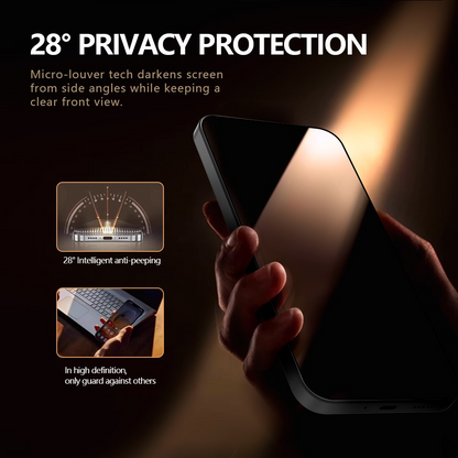 Privacy-skærmbeskyttelse Lereach til Xiaomi 17T Pro, hærdet glas, fuld lim, sæt med 2 stk.