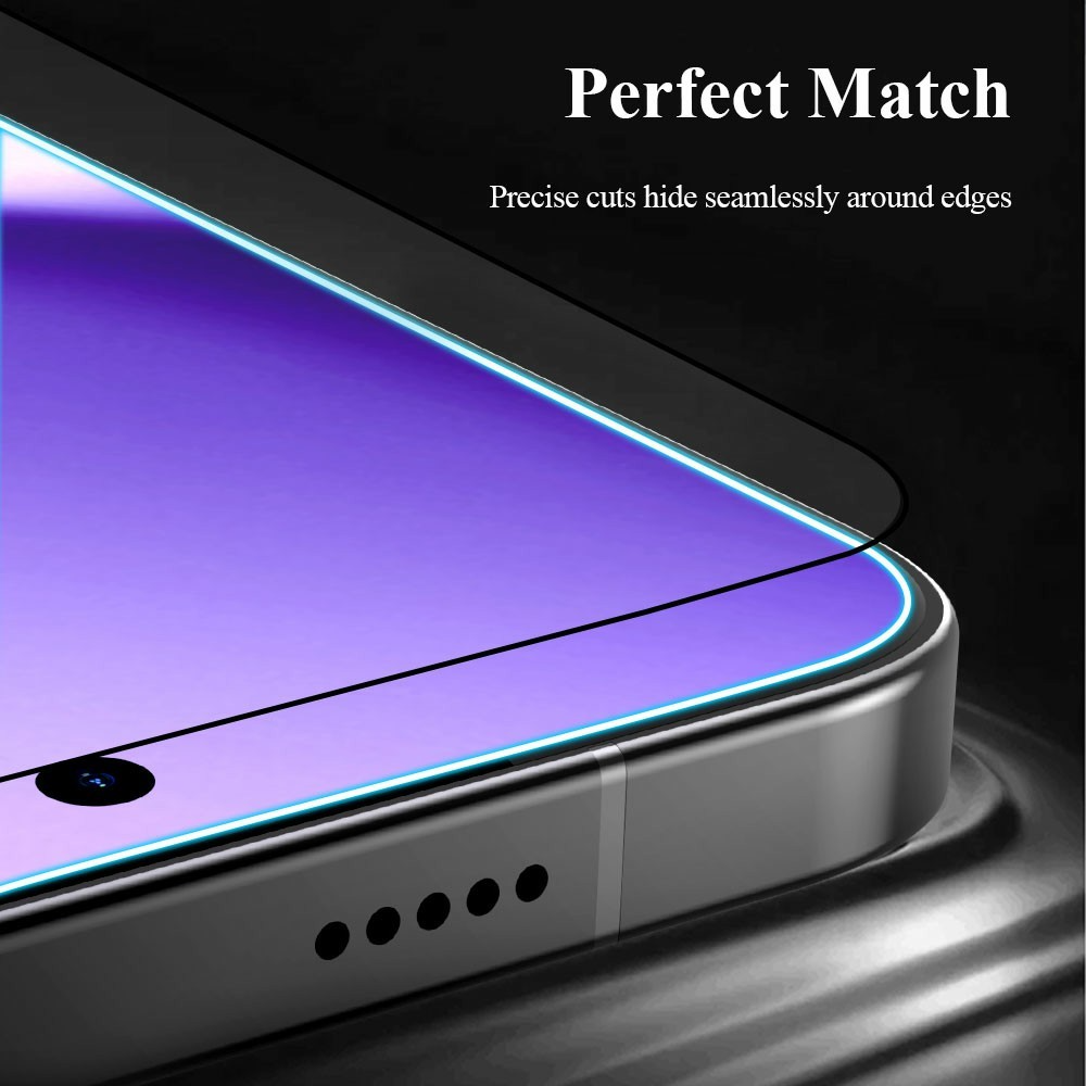 Lereach Skærmbeskytter til Xiaomi Poco X8 Pro Max, Hærdet Glas, Fuld Lim, Sort