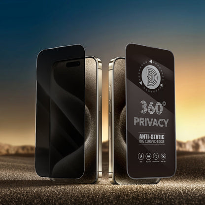 Privacy-skærmbeskyttelsesfilm OEM 360 til Samsung Galaxy A37 5G, hærdet glas, fuld lim