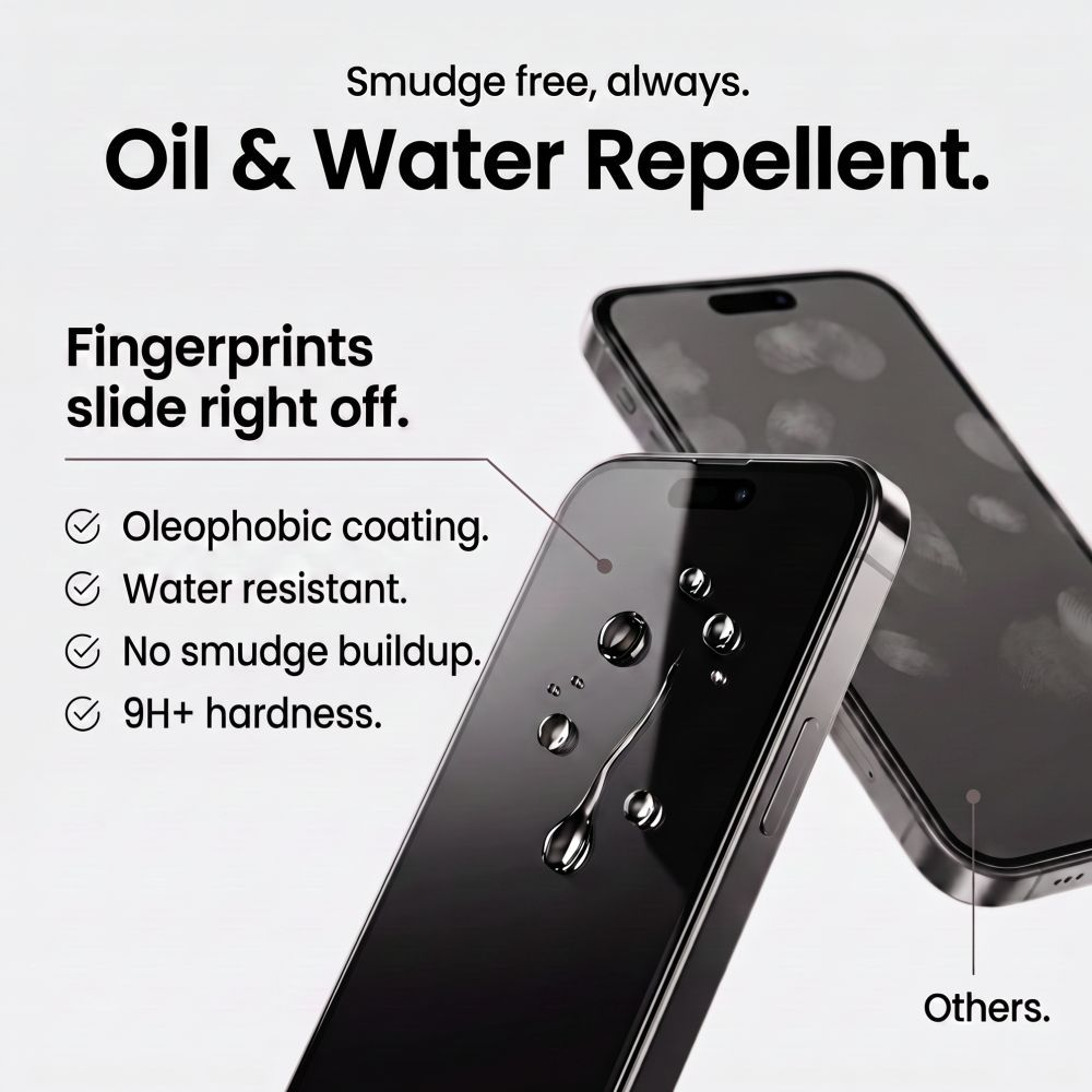 Tech-Protect OneTouch Skærmbeskytter til Apple iPhone 18 Pro Max / 17 Pro Max, Hærdet Glas, Fuld Lim, Sæt med 2 stk., Transparent