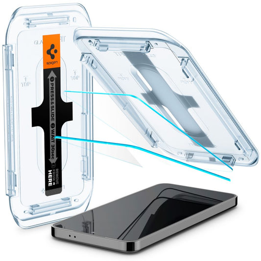 Skærmbeskyttelsesfilm Spigen GlastR EZ FIT til Samsung Galaxy S25+ S936 / S24+ S926, Hærdet Glas, Fuldklæbende, Sæt med 2 stykker AGL07432