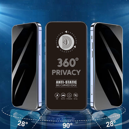 Privacy-skærmbeskyttelsesfilm OEM 360 til Samsung Galaxy A37 5G, hærdet glas, fuld lim