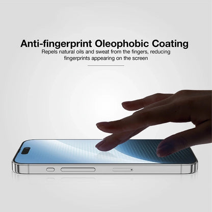 Beskyttelsesfilm Anank 10X Reinforced CG til Apple iPhone 17, Hærdet Glas, Full Glue, 2.5D, Sort
