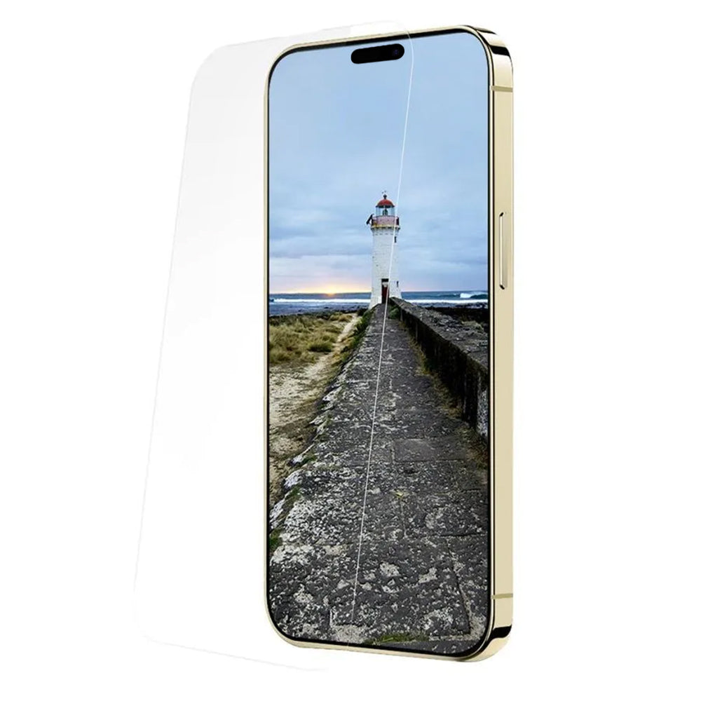 Anank 1X Forstærket Skærmbeskyttelsesfilm til Apple iPhone 16 Pro Max, Hærdet Glas, Fuld Lim, 3D, Sæt med 10 stk.