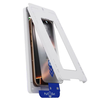 Anank 2X Forstærket Skærmbeskyttelsesfilm til Apple iPhone 15 Pro Max, Hærdet Glas, Fuld Lim, 2.5D, Sort