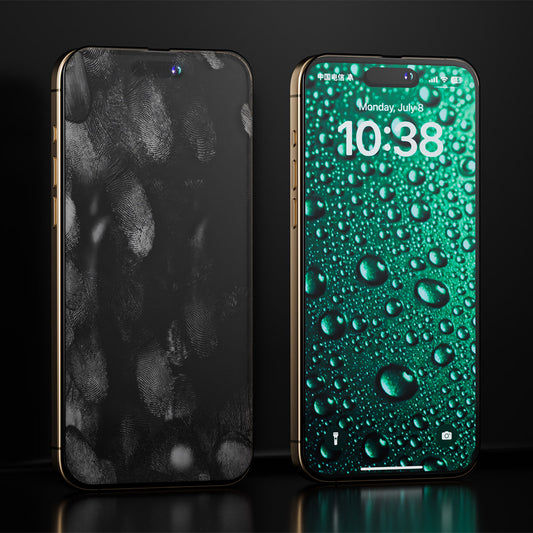 Anank 3X Forstærket Usynlig Skærmbeskytter til Apple iPhone 16 Pro Max, Sikkerhedsglas, Fuld Lim, 3D, Sort