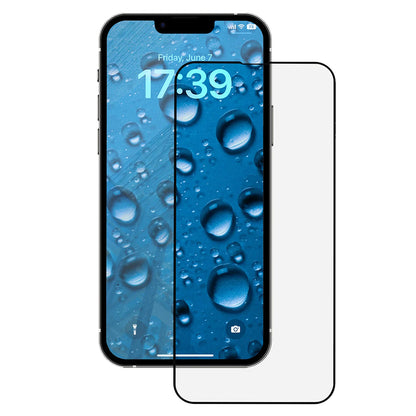 Anank 3X Forstærket Skærmbeskyttelsesfilm til Apple iPhone 17e / 16e / 14 / 13 Pro, Hærdet Glas, Fuld Lim, 2.5D, Sort