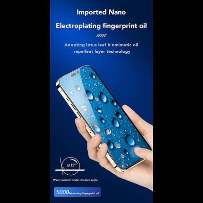 Anank 3X Forstærket Skærmbeskyttelsesfilm til Apple iPhone 17e / 16e / 14 / 13 Pro, Hærdet Glas, Fuld Lim, 2.5D, Sort