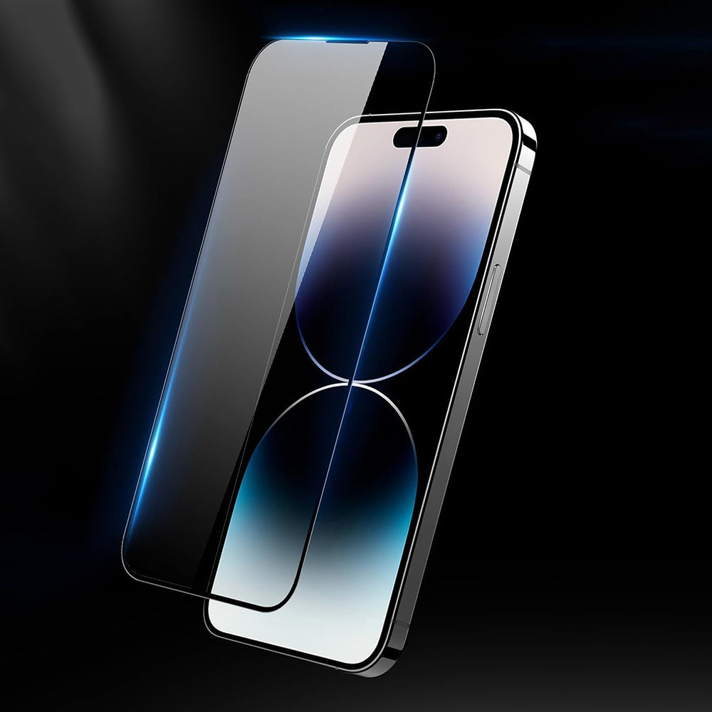 Beskyttelsesfilm Anank 5X Forstærket Anti Crack til Apple iPhone 17 Pro Max, Hærdet Glas, Fuldklæbende, 3D, Sort