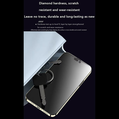 Anank Anti-Fingerprint Skærmbeskytter til Apple iPhone 17e / 16e / 14 / 13 Pro, Hærdet Glas, Fuld Lim, 2.5D, Sort