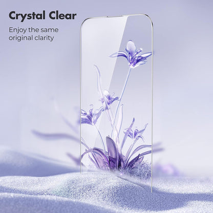 Anank Screen Protector Film for Apple iPhone 15, Tempered Glass, Full Glue, 3D, Set of 10 pieces