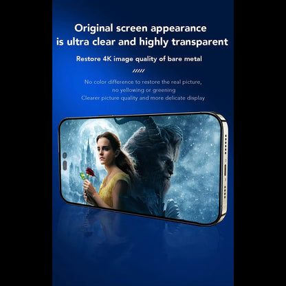 Beskyttelsesfilm Anank skærm til Apple iPhone 17 Pro, Hærdet glas, Full Glue, 2.5D, Sort