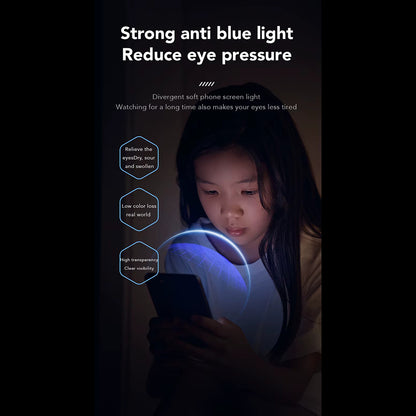 Anti Blue Light Skærmbeskyttelsesfilm Anank 3X Forstærket til Apple iPhone 16 Pro Max, Hærdet Glas, Fuld Lim, 2.5D, Sort