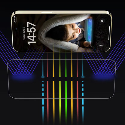Anti Blue Light Skærmbeskytter Anank til Apple iPhone 14 Pro, Hærdet Glas, Fuld Lim, 2.5D, Sort