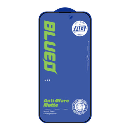 Blueo Anti-Glare Skærmbeskyttelsesfilm til Apple iPhone 11 / XR, Hærdet Glas, Fuld Lim, Sort