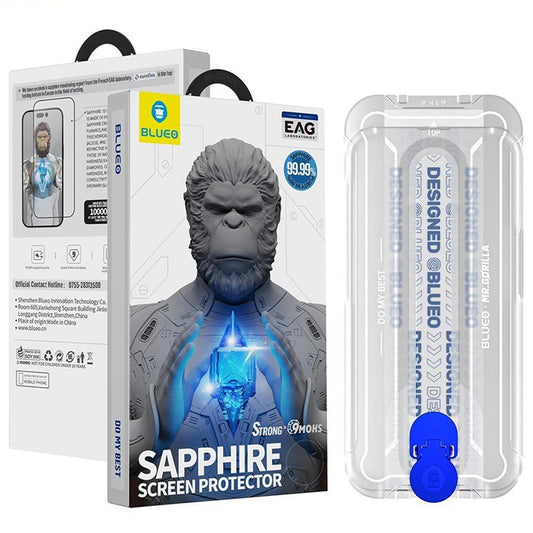 Beskyttelsesfilm Blueo Anti-Static HD til Apple iPhone 17 Air, Hærdet Glas, Full Glue, Sort