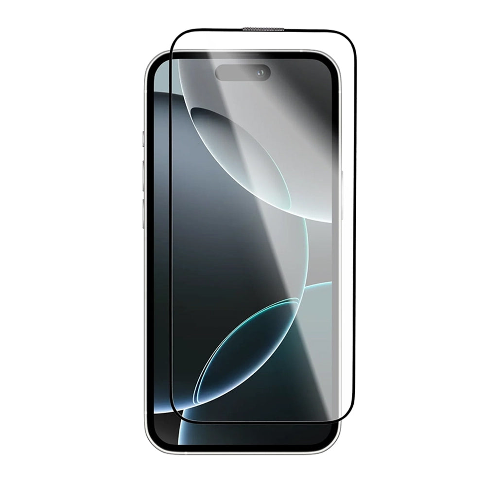 Blueo Crystal Anti-Scratch Skærmbeskyttelsesfilm til Apple iPhone 15 Pro, Hærdet Glas, Fuld Lim, Sort