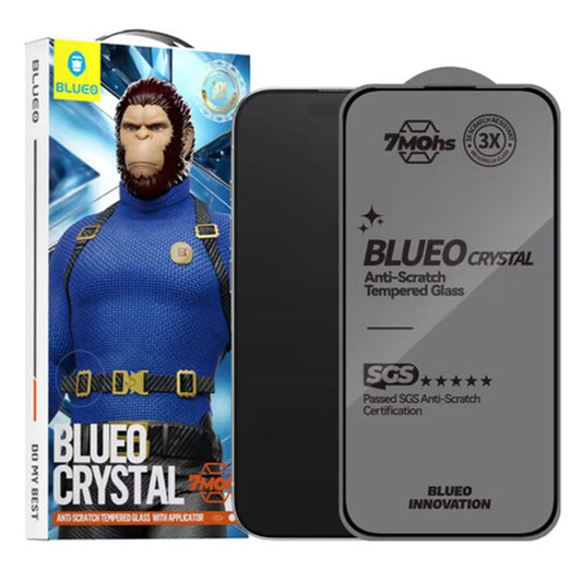 Beskyttelsesfilm Blueo Crystal Anti-Scratch til Apple iPhone 17 Air, Hærdet Glas, Full Glue, Sort