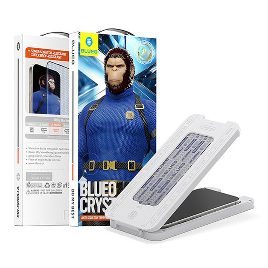 Beskyttelsesfilm Blueo Crystal Anti-Scratch til Apple iPhone 17 Air, Hærdet Glas, Full Glue, Sort