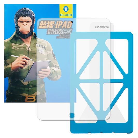 Blueo HD Applicator Pro skærmbeskytter til Apple iPad 10.2 (2021) / 10.2 (2020) / 10.2 (2019), hærdet glas, fuld lim