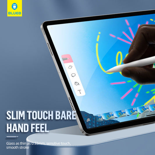 Blueo HD Applicator Pro Skærmbeskyttelsesfilm til Apple iPad Pro 13 (2024), Hærdet Glas, Fuld Lim