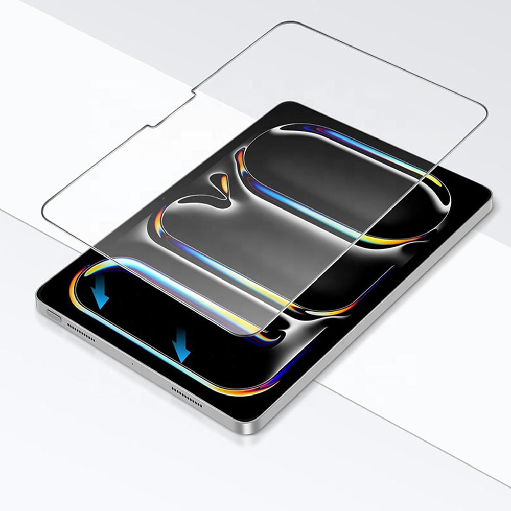 Blueo HD skærmbeskyttelsesfilm til Apple iPad Pro 12.9 (2022) / Pro 12.9 (2021) / Pro 12.9 (2020), hærdet glas, fuld lim