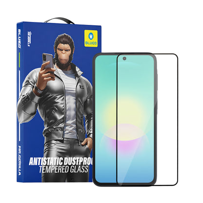 Blueo HD skærmbeskytter til Samsung Galaxy A27 5G / A57 5G / A37 5G, hærdet glas, fuld lim, 2.5D, sort