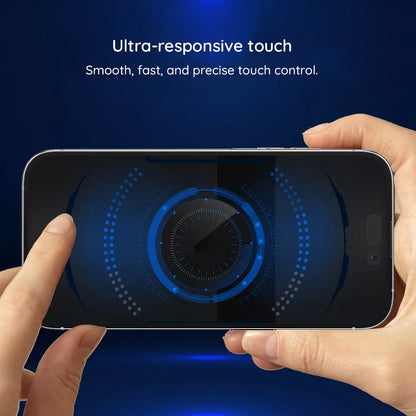 Blueo HD skærmbeskytter til Samsung Galaxy A27 5G / A57 5G / A37 5G, hærdet glas, fuld lim, 2.5D, sort