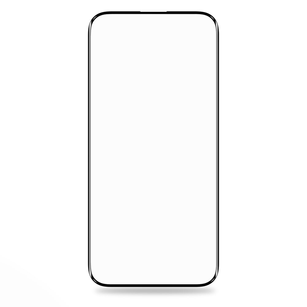 Blueo Silk HD skærmbeskytter til Apple iPhone 16 / 15, hærdet glas, fuld lim, sæt med 5 stk., 2.5D, sort