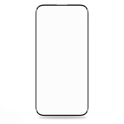 Blueo Silk HD skærmbeskytter til Apple iPhone 16 / 15, hærdet glas, fuld lim, sæt med 5 stk., 2.5D, sort