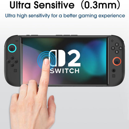 Techsuit SwitchAura Skærmbeskyttelsesfilm med Applikator til Nintendo Switch 2, Hærdet Glas, Sæt med 2 stk.