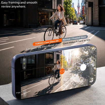 Torras Sunview AR Skærmbeskyttelsesfilm til Apple iPhone 18 Pro / 17 Pro, Hærdet Glas, Fuld Lim