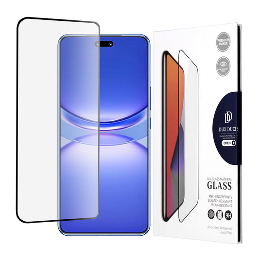 Skærmbeskyttelsesfilm DUX DUCIS til Huawei nova 12 Pro, hærdet glas, Edge Glue, sort