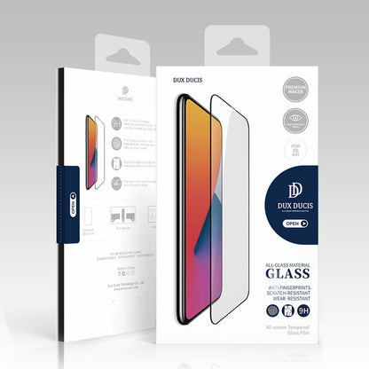 DUX DUCIS Screen Protector for Realme 13+, Tempered Glass, Edge Glue, Black