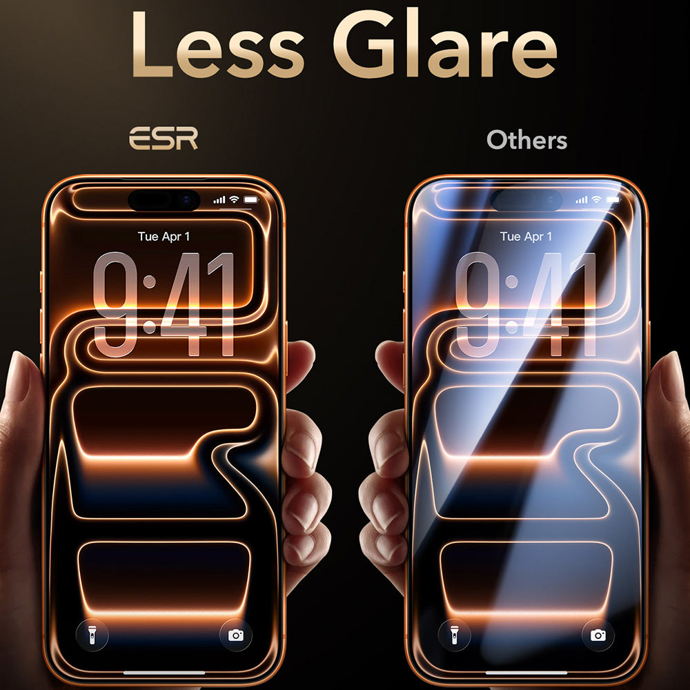 ESR Armorite Pro UltraFit skærmbeskytter til Apple iPhone 18 Pro Max / 17 Pro Max, hærdet glas, fuld lim, sort