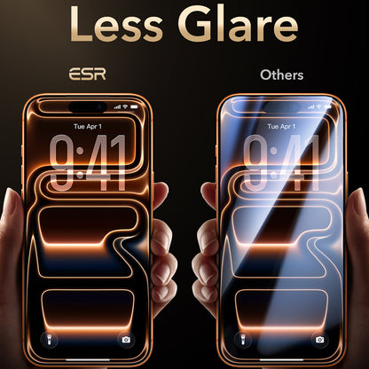 ESR Armorite Pro UltraFit skærmbeskytter til Apple iPhone 18 Pro Max / 17 Pro Max, hærdet glas, fuld lim, sort