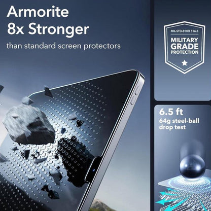Beskyttelsesfilm ESR Armorite UltraFit til Apple iPad Air 13 (2025) / Air 13 (2024), Hærdet Glas, Fuldklæbende, Sæt med 2 stykker