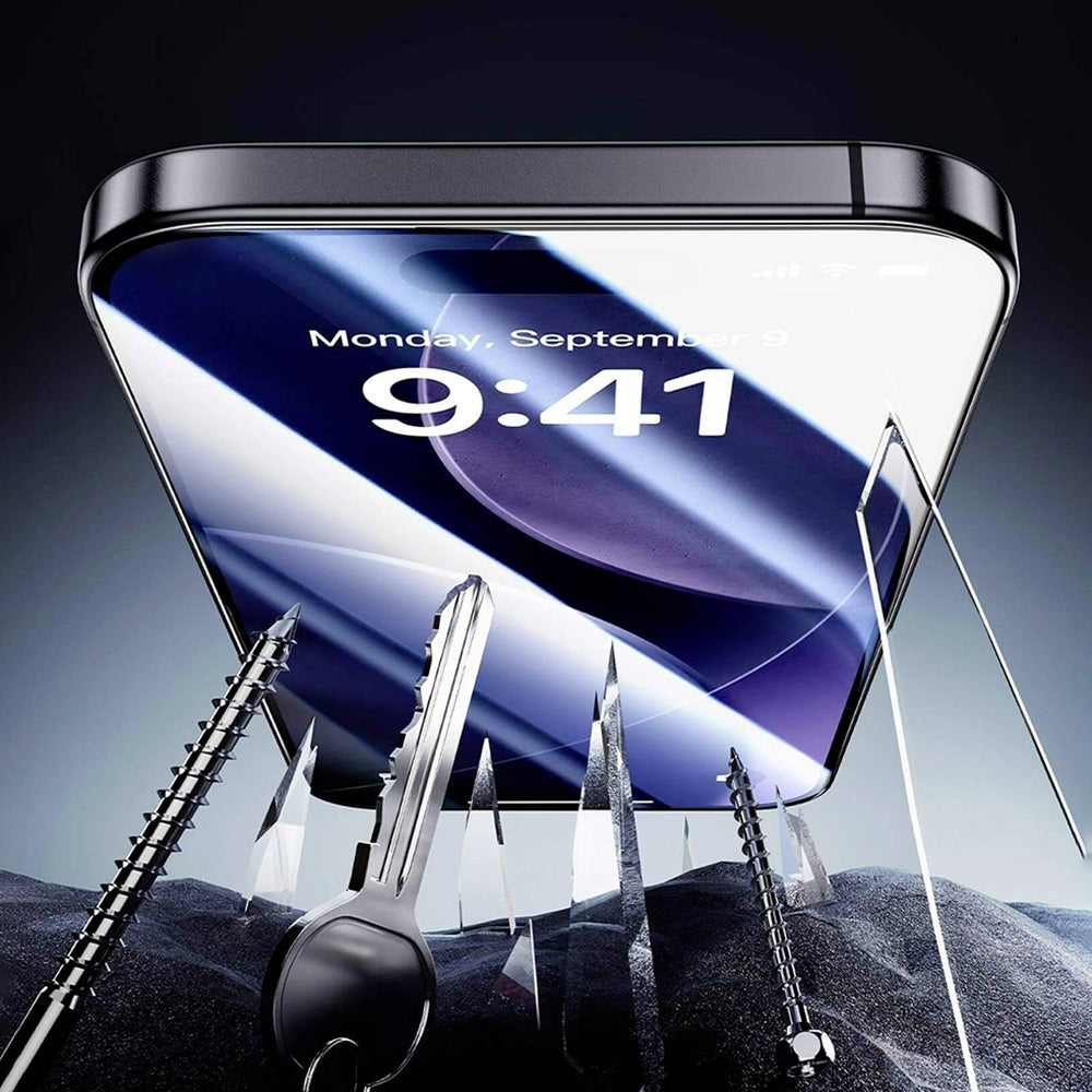 ESR Armorite UltraFit Skærmbeskyttelsesfilm til Apple iPhone 18 Pro Max / 17 Pro Max, Hærdet Glas, Fuld Lim, Sæt med 2 stk., Sort