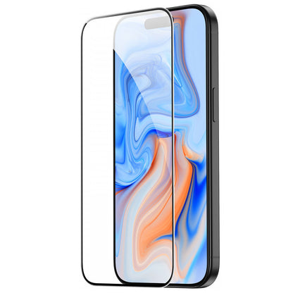 Beskyttelsesfilm ESR-skærm til Apple iPhone 15, Hærdet Glas, Fuldklæbende, Sort