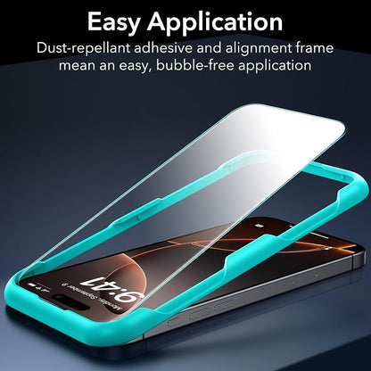 Beskyttelsesfilm ESR-skærm til Apple iPhone 17 Air, Hærdet Glas, Full Glue, Sæt med 3 stykker