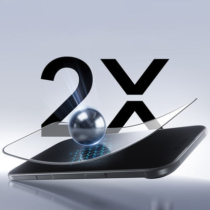 ESR UltraFit Classic Skærmbeskytter til Apple iPhone 18 Pro / 17 Pro, Hærdet Glas, Fuld Lim, Sæt med 2 stk, Sort