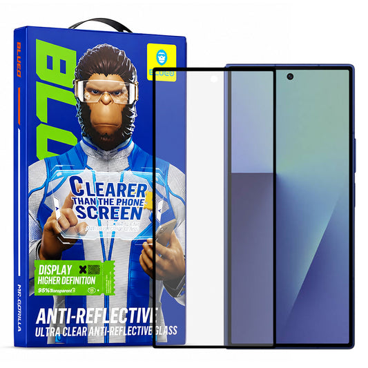 Blueo Anti-Reflective HD Skærmbeskyttelse til Samsung Galaxy Z Fold8 Ultra F976, Hærdet Glas, Fuld Lim, Sort