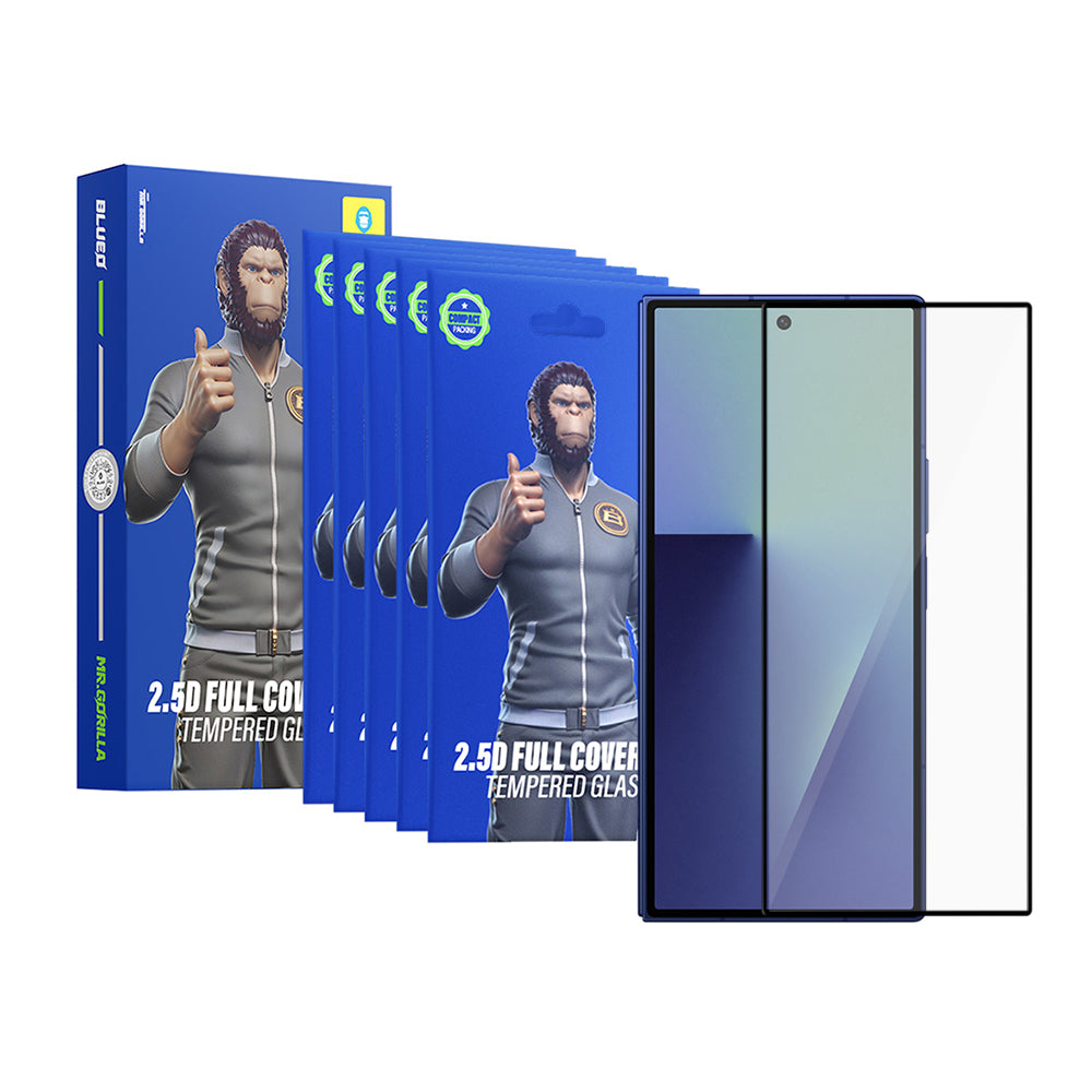 Blueo HD Skærmbeskytter til Samsung Galaxy Z Fold8 Ultra F971, Hærdet Glas, Fuld Lim, 2.5D, Sæt med 5 stk., Sort