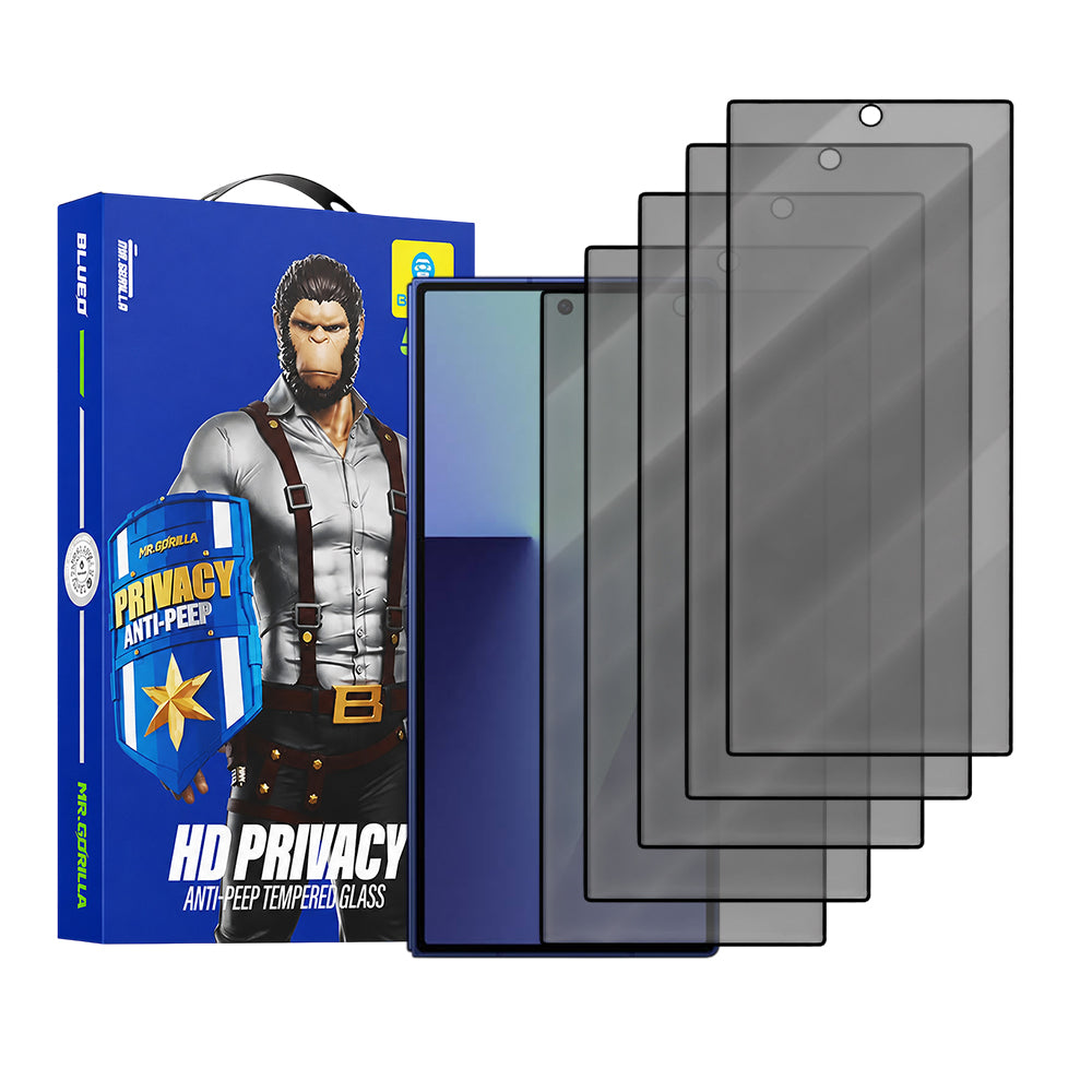 Blueo Anti-Peep Privacy Skærmbeskyttelsesfilm til Samsung Galaxy Z Fold8 Ultra F971, Hærdet Glas, Fuld Lim, Sæt med 5 stk